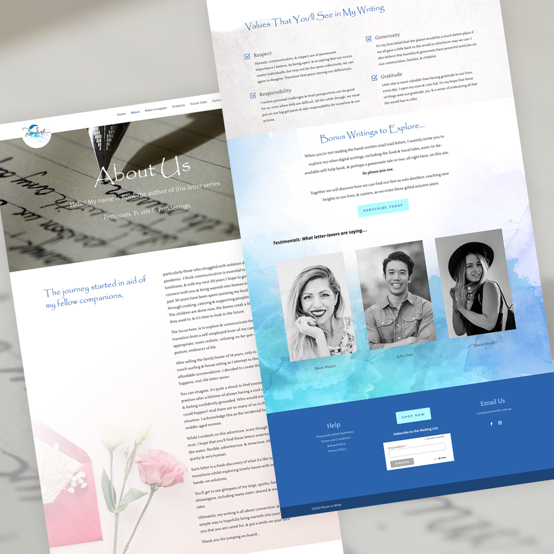 Room to Write website